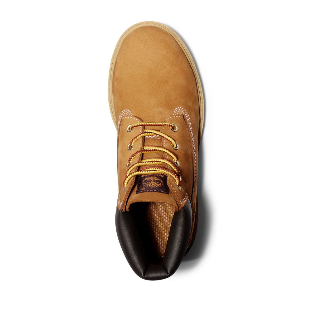 Timberland 6-Inch Μποτακια Παιδικα Καφε/Μαυρα - Junior Classic Waterproof - Greece 2673914-GV